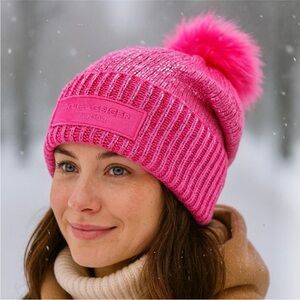 Kurt Geiger London Foil Overlay Beanie